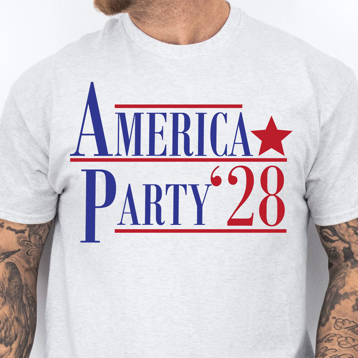 America Party 2028 Shirt | Elon Musk New Anti Trump Anti MAGA Anti Democrat Shirt | Political Funny Satire USA T-Shirt 682584