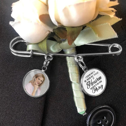 I Know You’d Be With Me | Personalized Memorial Graduation Pin | Memorial Pin | Custom Photo Charm 684862