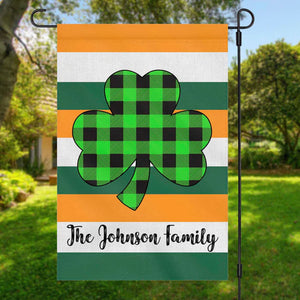 St Patricks Day Personalized Custom Garden Flag H139