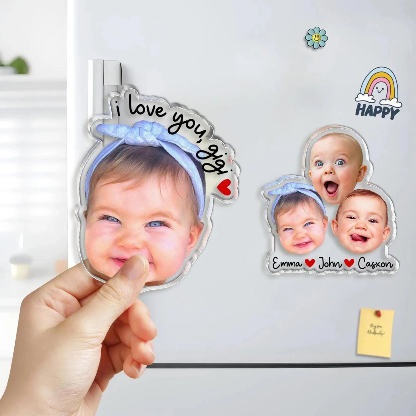 Personalized Baby Face Photo Magnet | Custom Photo Fridge Magnet | Mother's Day Gifts 684922