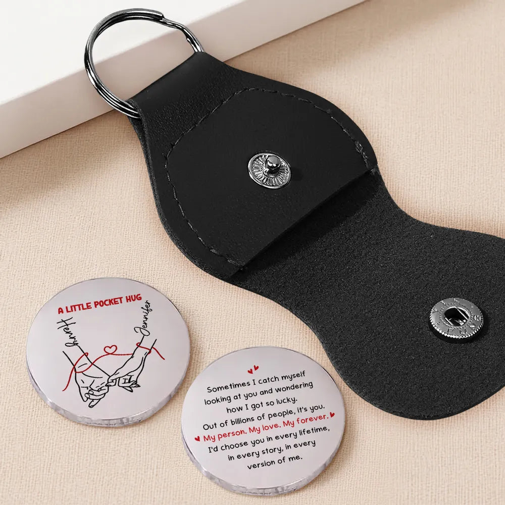Personalized My Person My Love My Forever Pocket Hug Coin | Romantic Keepsake Gift For Couple 686364 WFD
