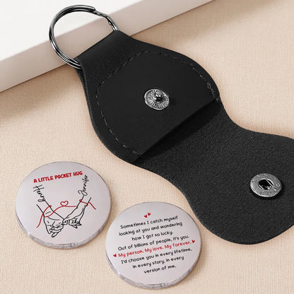Personalized My Person My Love My Forever Pocket Hug Coin | Romantic Keepsake Gift For Couple 686364 WFD