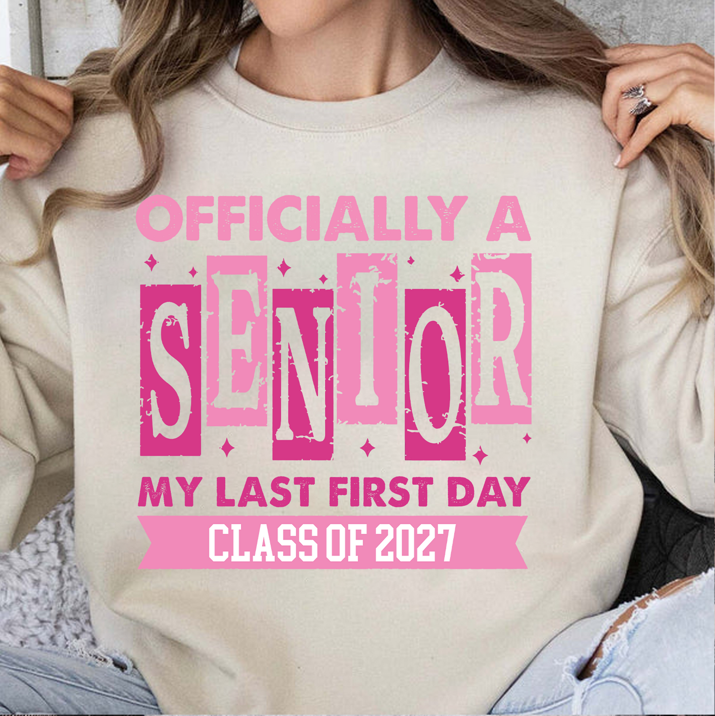 Custom Year Officially A Senior Shirt, Personalized Class Of 2027 Tee, Gift For Graduation 685844