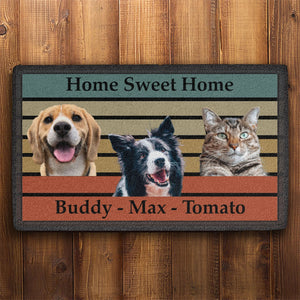 Dog Cat Vintage Retro Photo Personalized Doormats T121