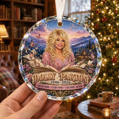 Dolly Parton Memorial Glass Ornament, 1946–2026 Country Music Tribute, Christmas Keepsake Gift 686128 WFD