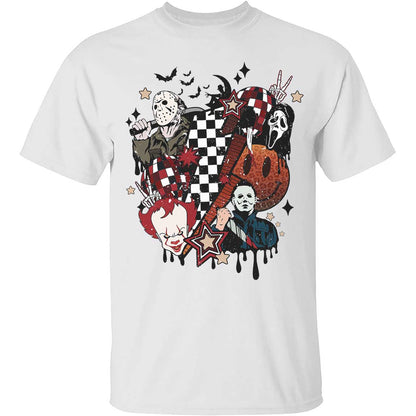 Horror Retro Halloween Shirt, Spooky Vibes, Scary Movie, Trendy Halloween Shirt 776V4