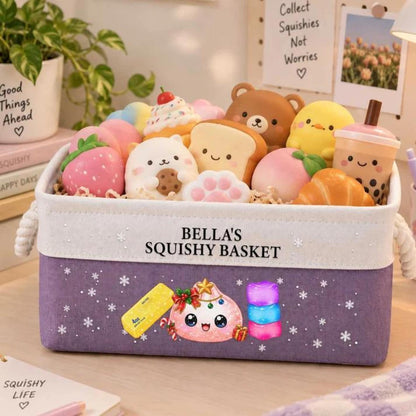 Personalized Squishy Dumpling Storage Basket, Custom Squishy Hunter Basket, Gift For Kid 686605 WFD