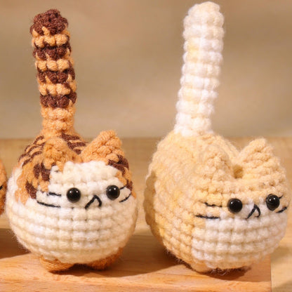 Crochet Mini Cat Keychain, Crochet Cat Stuffed Animal, Cute Gift for Cat Lovers 683933