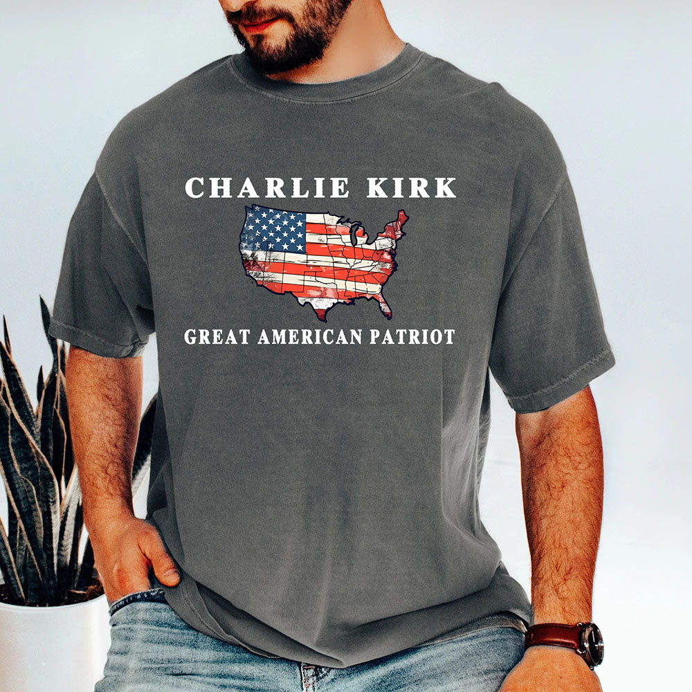 Pray for Charlie Kirk Comfort Colors Shirt, Patriotic Charlie Kirk T-Shirt, Human Rights Shirt 682832