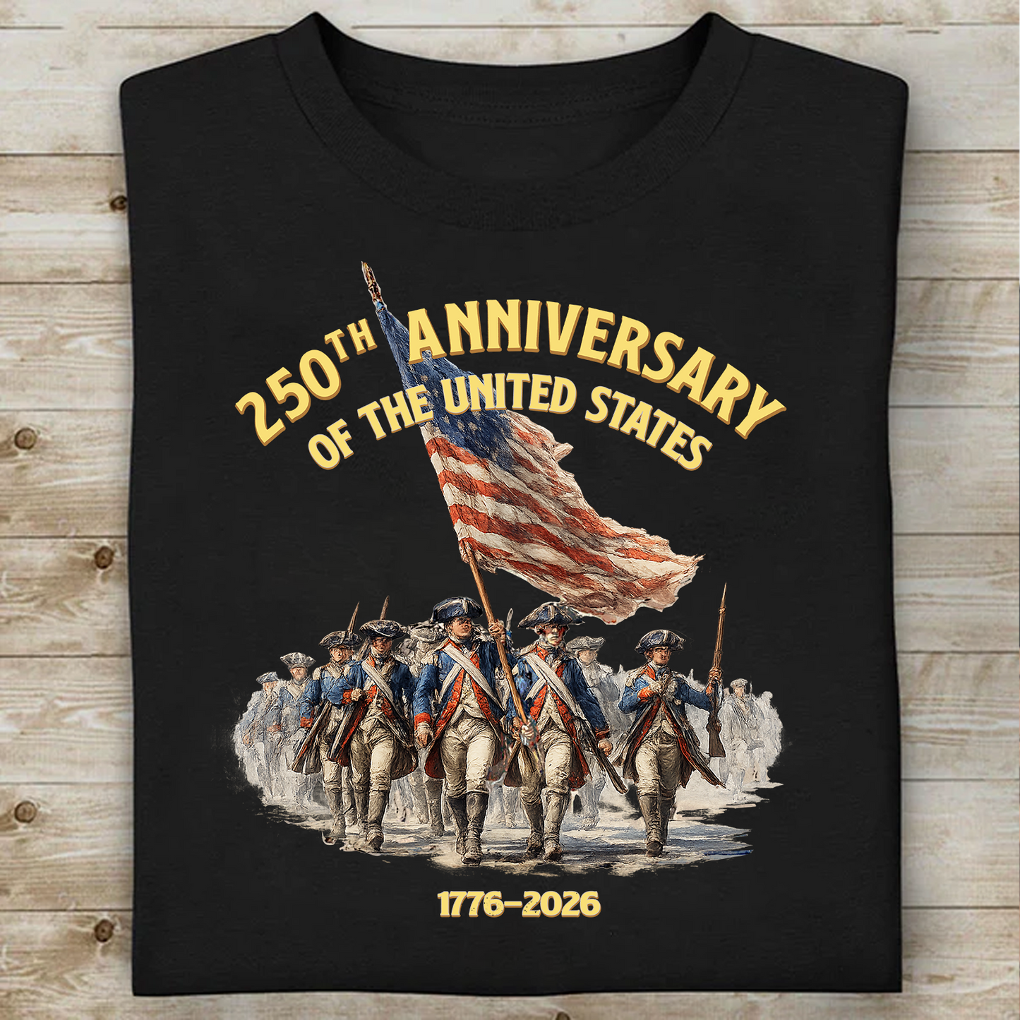 250th Anniversary Of The United States Dark Shirt | Patriotic Tee 684485