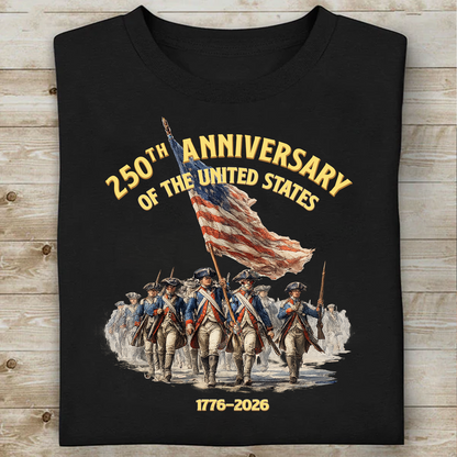 250th Anniversary Of The United States Dark Shirt | Patriotic Tee 684485
