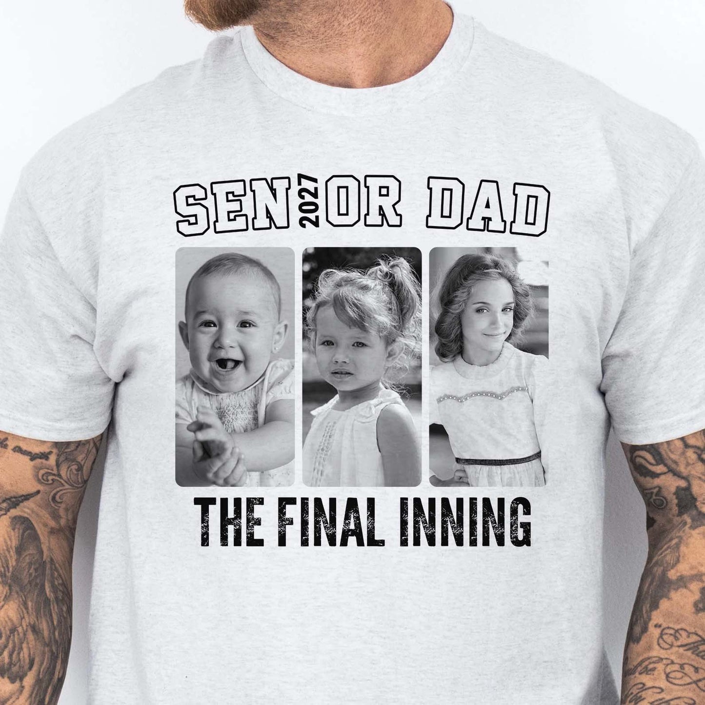 Custom Photo Senior Dad & Mom 2027 Shirt, Personalized Graduation Tee, Proud Senior Parents Gift 685800