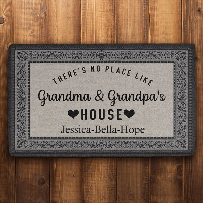 Grandma and Grandpa's House Personalized Custom Doormat