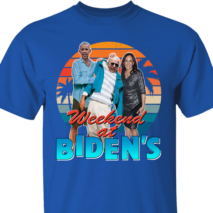 Weekend at Biden's Unisex Shirt | Anti Biden Shirt | Republican Shirt | Trump Supporters Shirt Dark C1098 - GOP