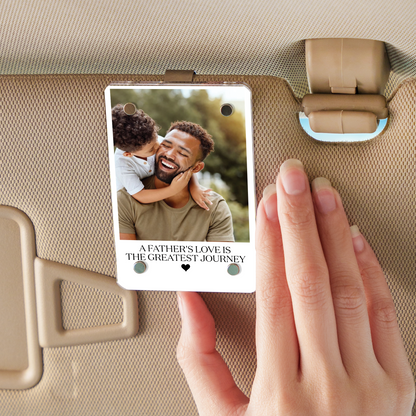 Custom Photo Car Visor Clip, Personalized Visor Clip Gift For Dad, Father’s Day Gift 684996