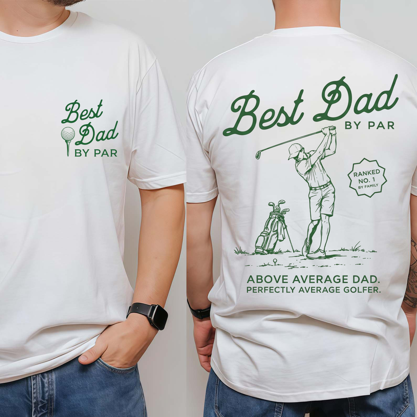 Best Dad By Par Pocket & Back Bright Shirt, Golf Dad Tee, Father’s Day Gift For Dad 685165