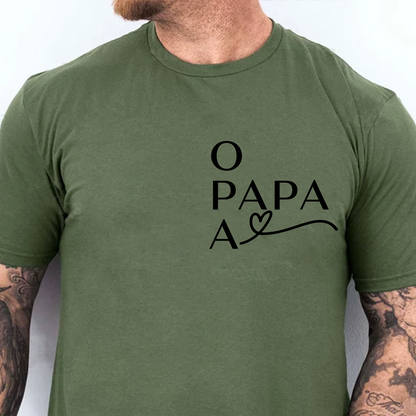 Personalized Papa Bright Shirt, Family Pocket T-Shirt, Father’s Day Gift, Birthday Gift For Men 684937