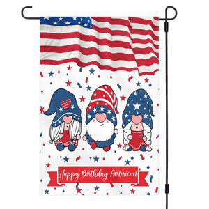 American Garden Flag 4th Of July Personalized Custom Garden Flag H388