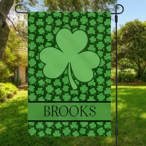 St. Patricks Day Personalized Custom Garden Flag