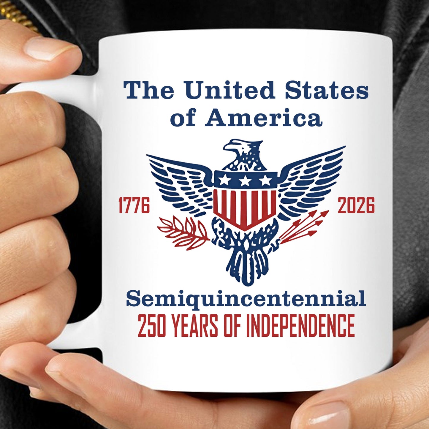 250 Years of Independence Mug | Happy 250th Birthday USA Mug | America 250th Anniversary White Mug Accent Mug 682595