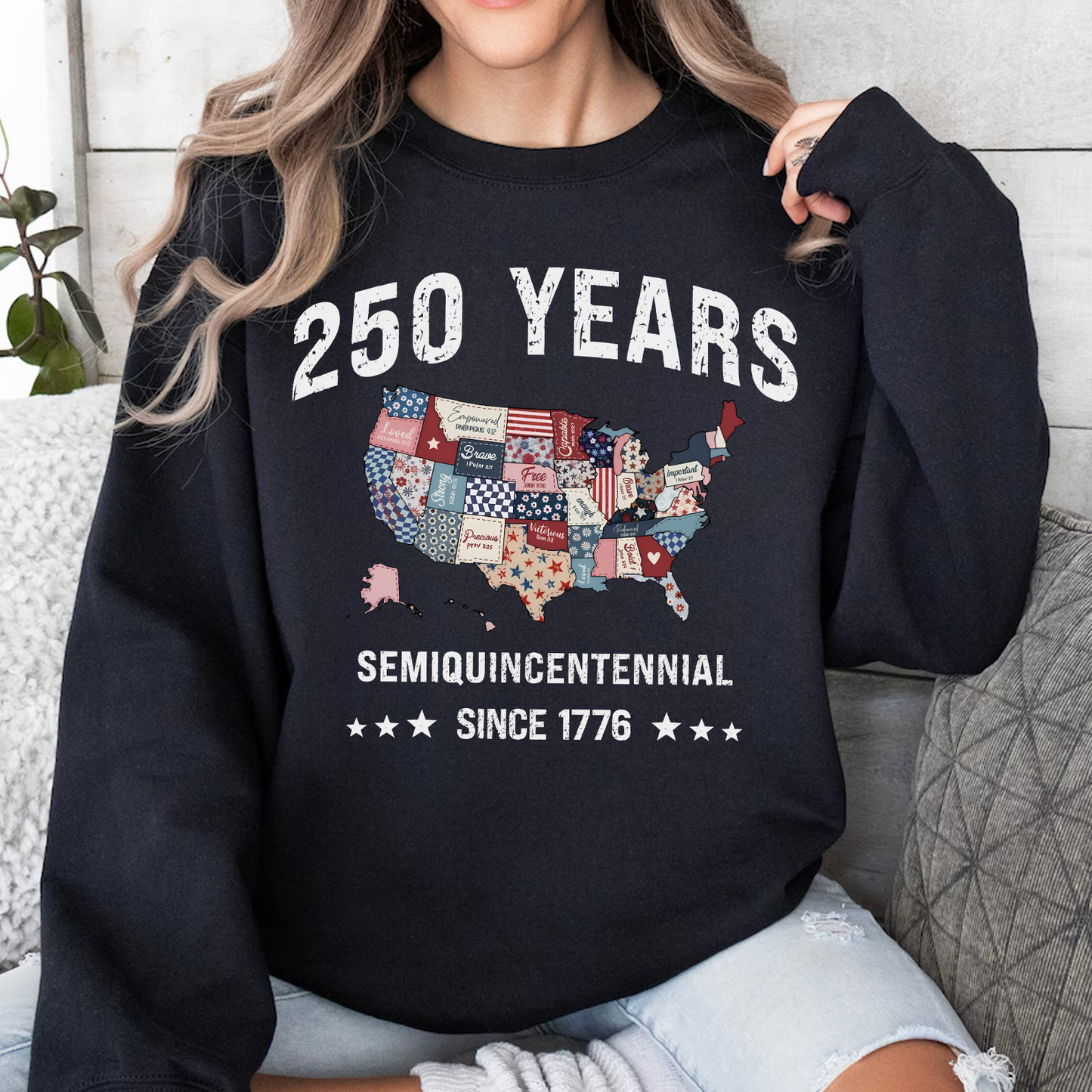 America 250 Years Anniversary Dark Shirt | USA 250 Map Shirt, Patriotic Tee 684355