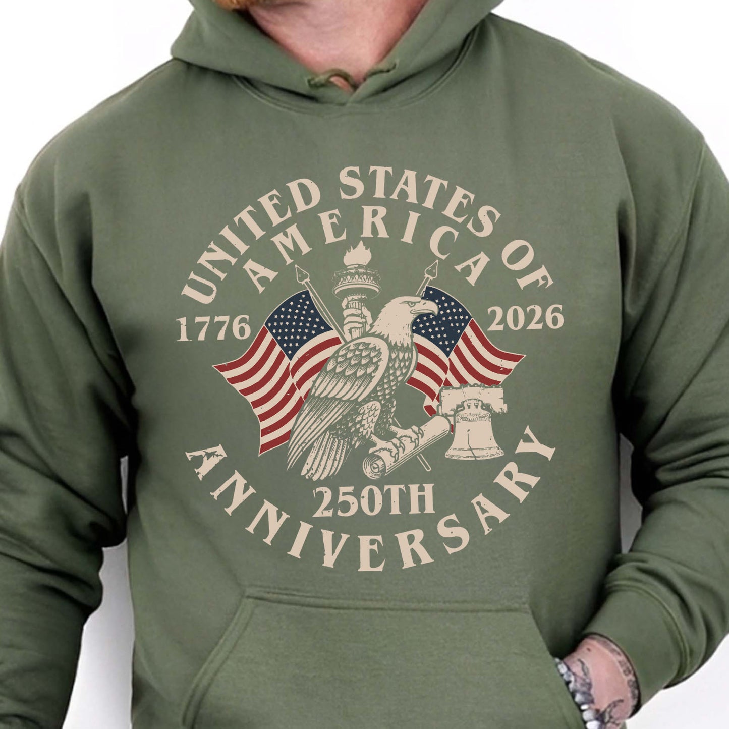 USA 250 Years Anniversary Shirt | Vintage USA Flag Tee | 4th Of July 1776-2026 T-Shirt 684326