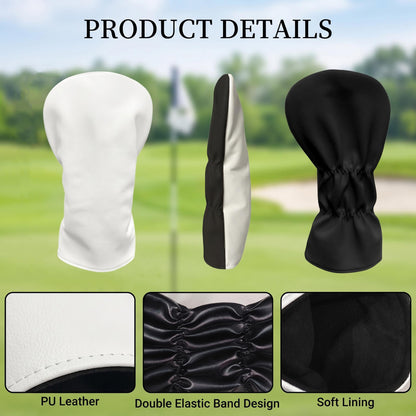 Custom Pet Photo Golf Club Head Cover, Personalized Leather Driver Cover, Golf Gift For Dog Lovers 686418 WFD