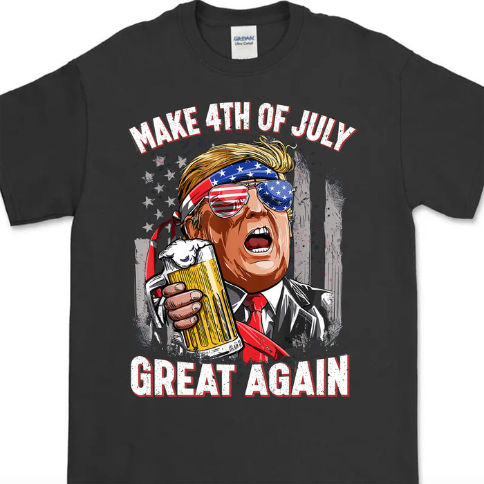 4th Of July Unisex Shirt | Trump 2024 Great Maga Shirt | Independence Day Shirt Dark C1054 - GOP