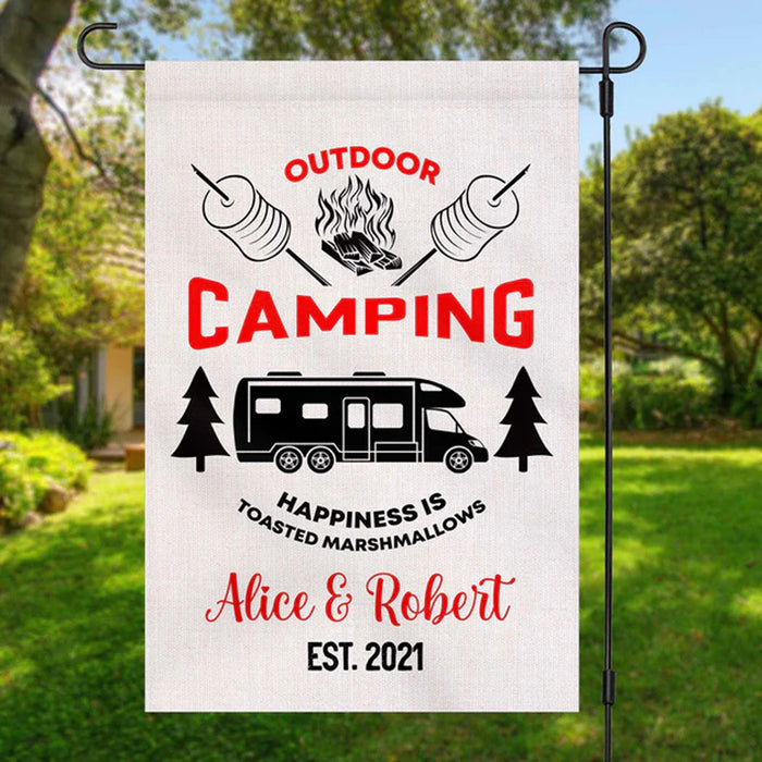 Outdoor Camping Personalized Custom Camping Garden Flag H187