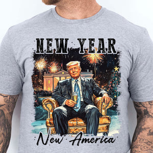 New Year New America Shirt | New America Trump Sweatshirt | Trump New Years Party, Trump 2025 681937 - GOP