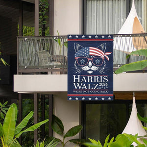 Kamala Harris Waltz Garden Flag, Harris Waltz Yard Sign, Farmhouse House Flag Yard Sign Kamala Harris Waltz Cat Lady Garden Flag Flags Banners for Outdoor