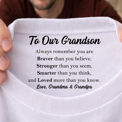 Custom Inside Neck Print Shirt, Personalized Gift For Family, Hidden Message Shirt For Mother's Day 684665