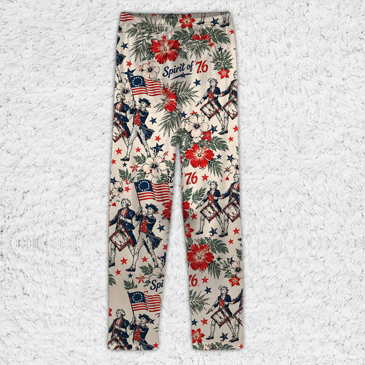 Patriotic USA 250th Anniversary Pajama Set, Spirit Of 76 Christmas Sleepwear Gift 685190