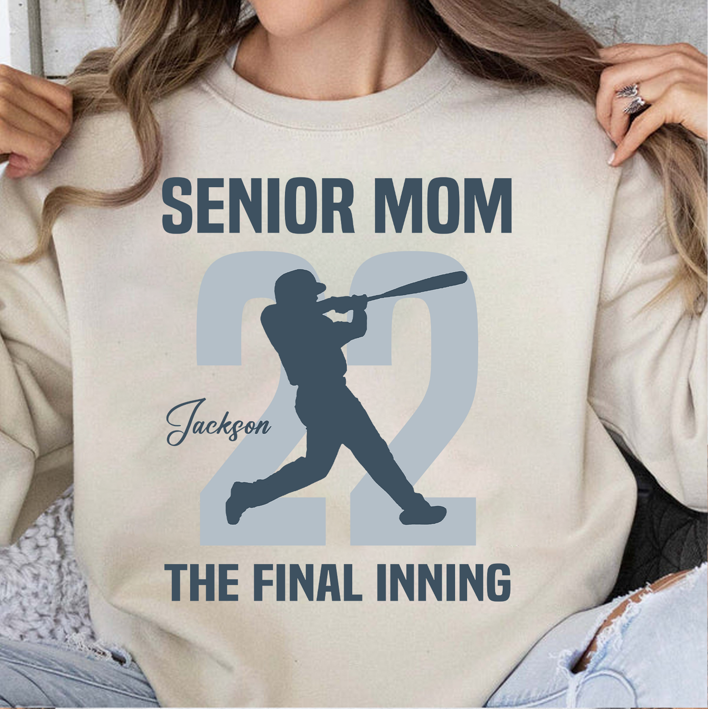 Custom Name Senior Baseball Pitcher Mom Shirt, Personalized Family Tee For Baseball Mama, Mother's Day Gift Shirt 684837