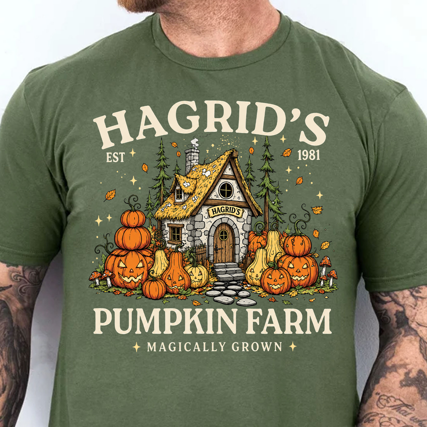 Hagrid's Pumpkin Patch Shirt, Wizard Halloween Tee, Pumpkin Farm Shirt, Spooky Season Gift 685840