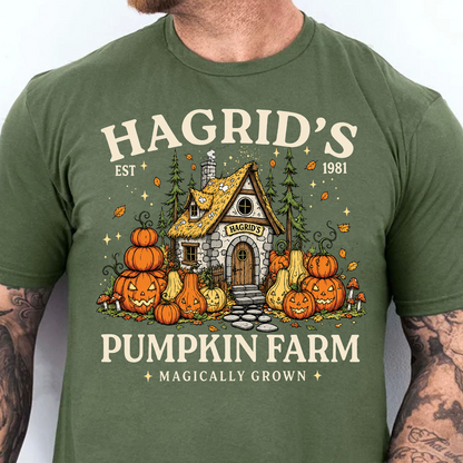 Hagrid's Pumpkin Patch Shirt, Wizard Halloween Tee, Pumpkin Farm Shirt, Spooky Season Gift 685840