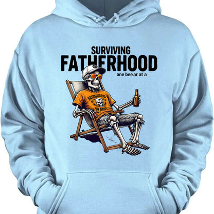 Surviving Fatherhood One Beer At A Time Shirt | Funny Skeleton Shirt | Father's Day Gift | Gift for Dad, Husband 682293