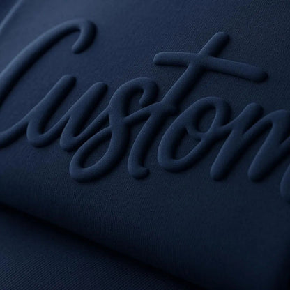 Custom Puff Print Sweatshirt, Personalized Puff Writing Shirt, Embossed Mascot Shirt, 3D Lettering Custom Sweatshirt