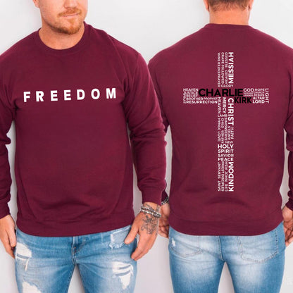 Charlie Kirk Red Shirt | Red Freedom Shirt | We Wear Red Charlie Kirk Birthday October 14 Front & Back Shirt 683094