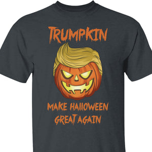 Trumpkin Make Halloween Great Again | Trump 2024 Shirt | Halloween Shirt | Trump Supporters Shirt Dark T1227 - GOP