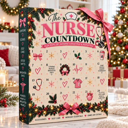 The Nurse Christmas Advant Calendars, 24 Pieces Holiday Countdown Gift Box 686644 WFD