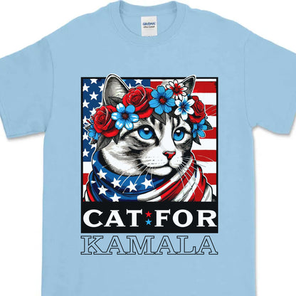 Cats For Kamala Shirt | Kamala Harris 2024 President Shirt | Democrat Shirt Bright T1478 - KH2