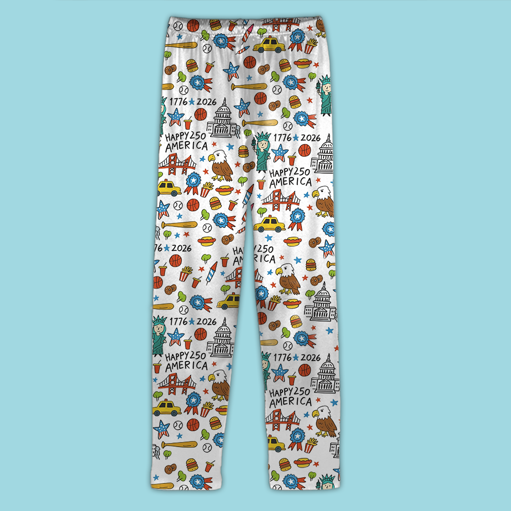 Happy America 250th Anniversary Pajamas, 1776-2026 Patriotic Pajamas, Gift For Family 686019