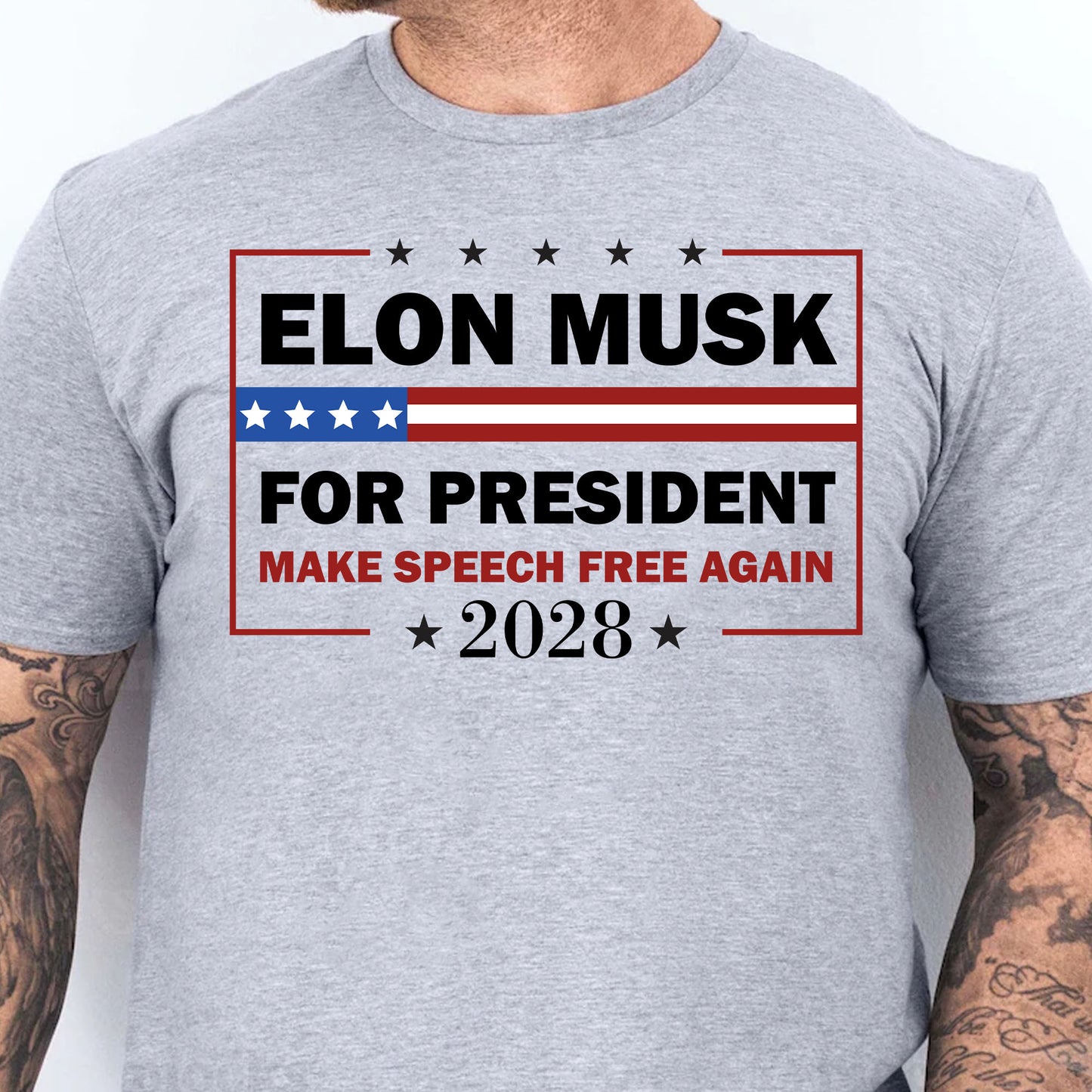 Elon Musk For President Shirt | New Anti Trump Anti MAGA Anti Democrat Shirt | Political Funny Satire USA T-Shirt for New Thinkers 682585