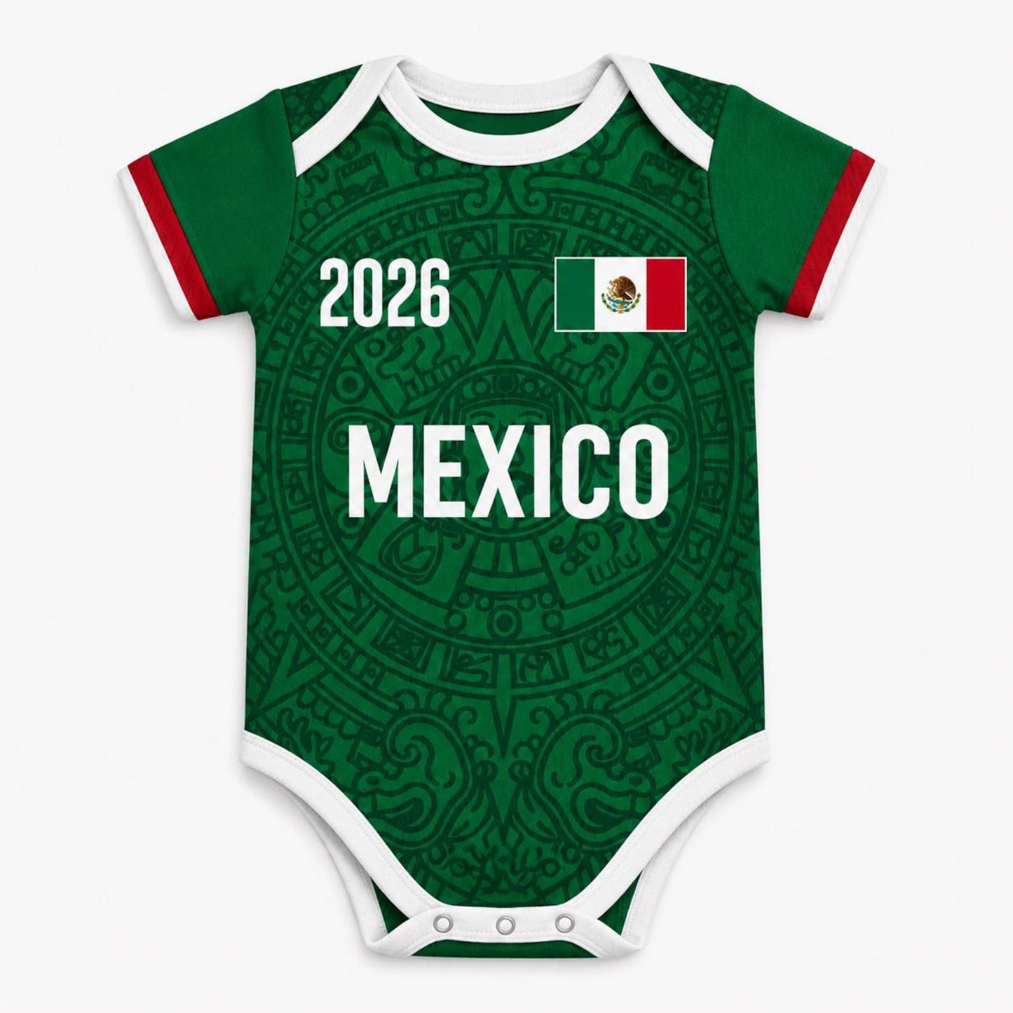Custom Name Mexico 2026 World Soccer Baby Suit, Personalized Name Number Baby Romper, Soccer Uniform Kit, Gift For Newborn 685354