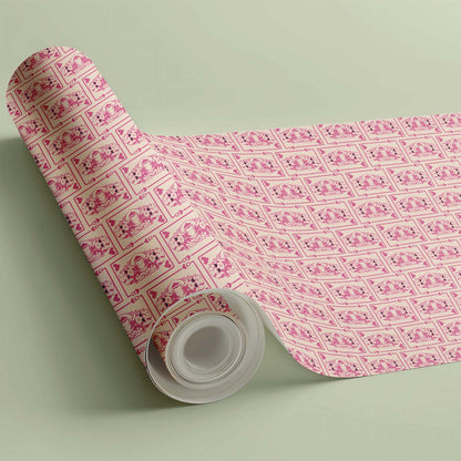 Retro Pink Queen Of Hearts Dolly Parton Wrapping Paper, Country Music Tribute Paper, Christmas Gift Wrap For Dolly Fan 686347