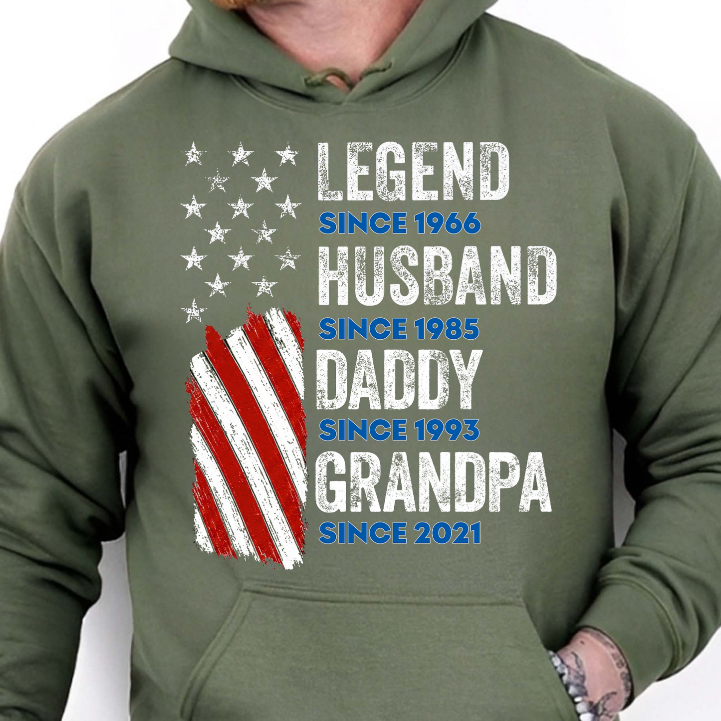 Custom Name Papa-Dad-Husband-Legend Dark Shirt, Personalized Tee Gift For Dad, Father’s Day Gift 685008