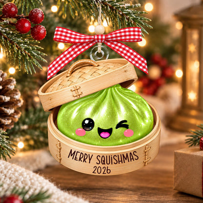 Personalized Merry Squishmas Acrylic Ornament, Custom Name & Year Christmas Keepsake Gift 686473 WFD