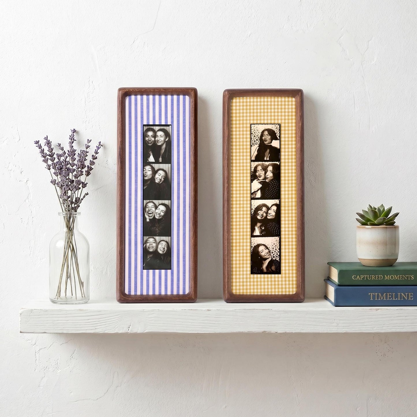 Custom Bestie Photo Fabric Mat Frame, Personalized Best Friend Photobooth Strip Frame, Anniversary Gift For Bestie 685600 WFD