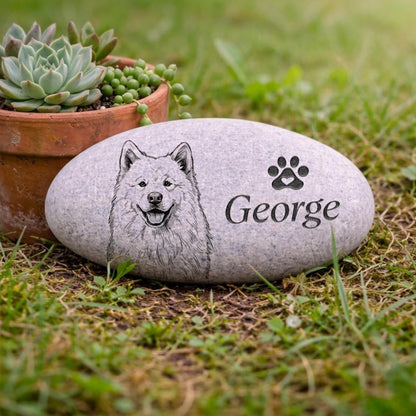 Custom Pet Photo Memorial Garden Stone, Personalized Pet Sympathy Stone, Gift For Dog And Cat Lovers 685451 WFD